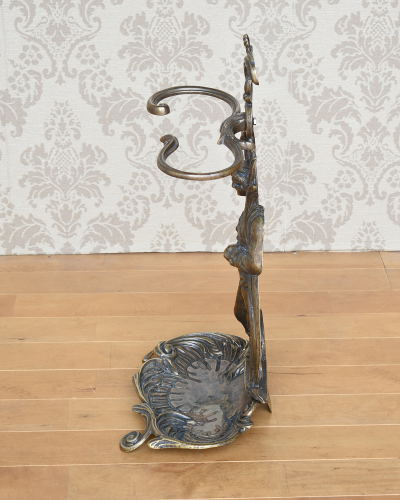 古色に仕上げた真鍮のクラシカルな傘立て（アンティーク調）｜玄関家具 