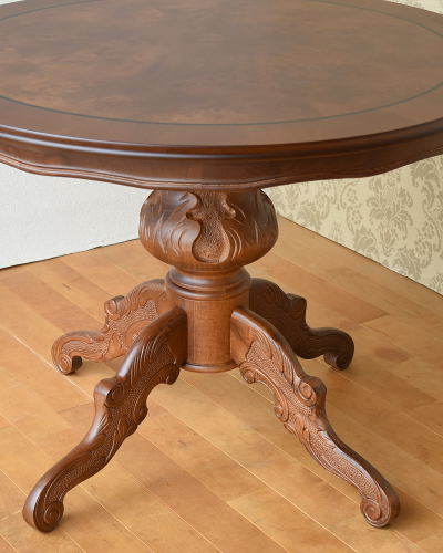 GMFK423○イタリア製 ダイニングテーブル 食卓テーブル テーブル 机 玉杢